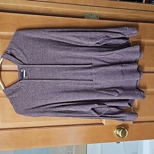 🆕️ Absolutely Famous Lt Burgandy Ribbed Hooded Mock Sweatshirt Sweater Size 3x